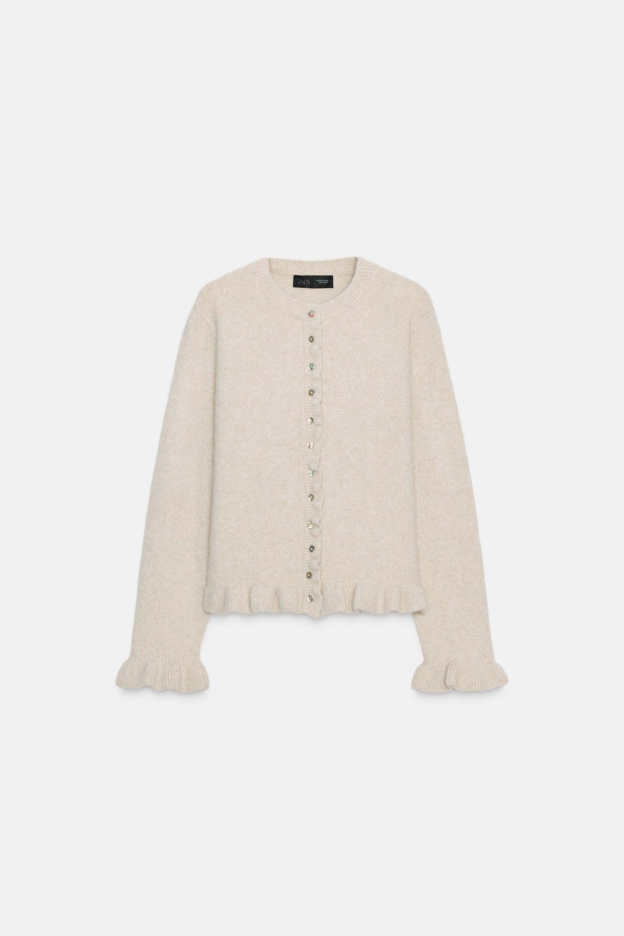 ZARA Nanushka フローラルインターシャカーディガン 新品未着用 ZARA