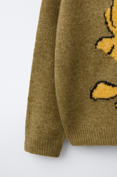 SNOOPY PEANUTS™ JUMPER - Olive Green by Zara - Image 3