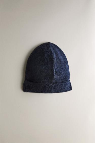 BONNET BÉBÉ CACHEMIRE - Bleu marine de Zara - Image 1