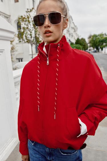 WATER-REPELLENT PADDED JACKET - Red by Zara