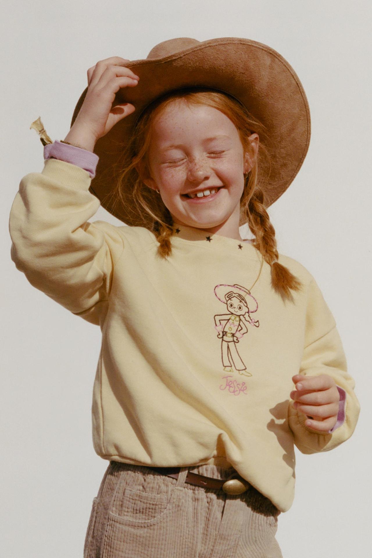 JESSIE TOY STORY© DISNEY PIXAR EMBROIDERED SWEATSHIRT — Yellow