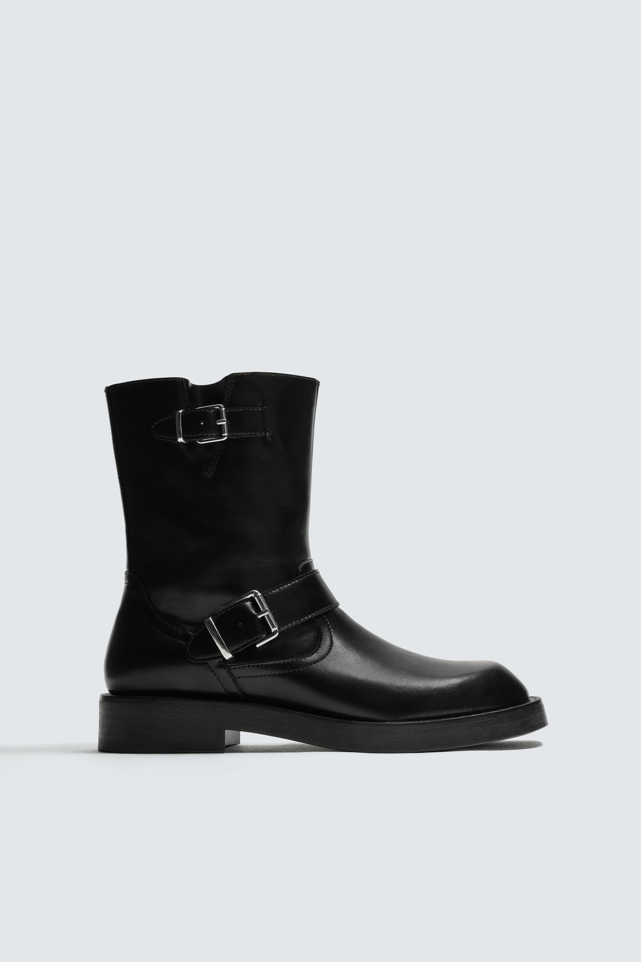 バックルブーツ - ブラック | ZARA Japan / 日本