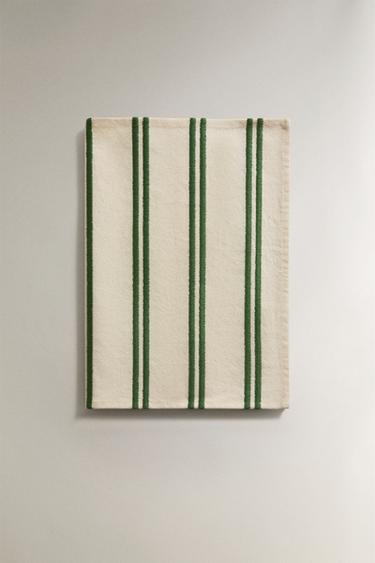 STRIPED COTTON PLACEMAT - Green by Zara - Image 1