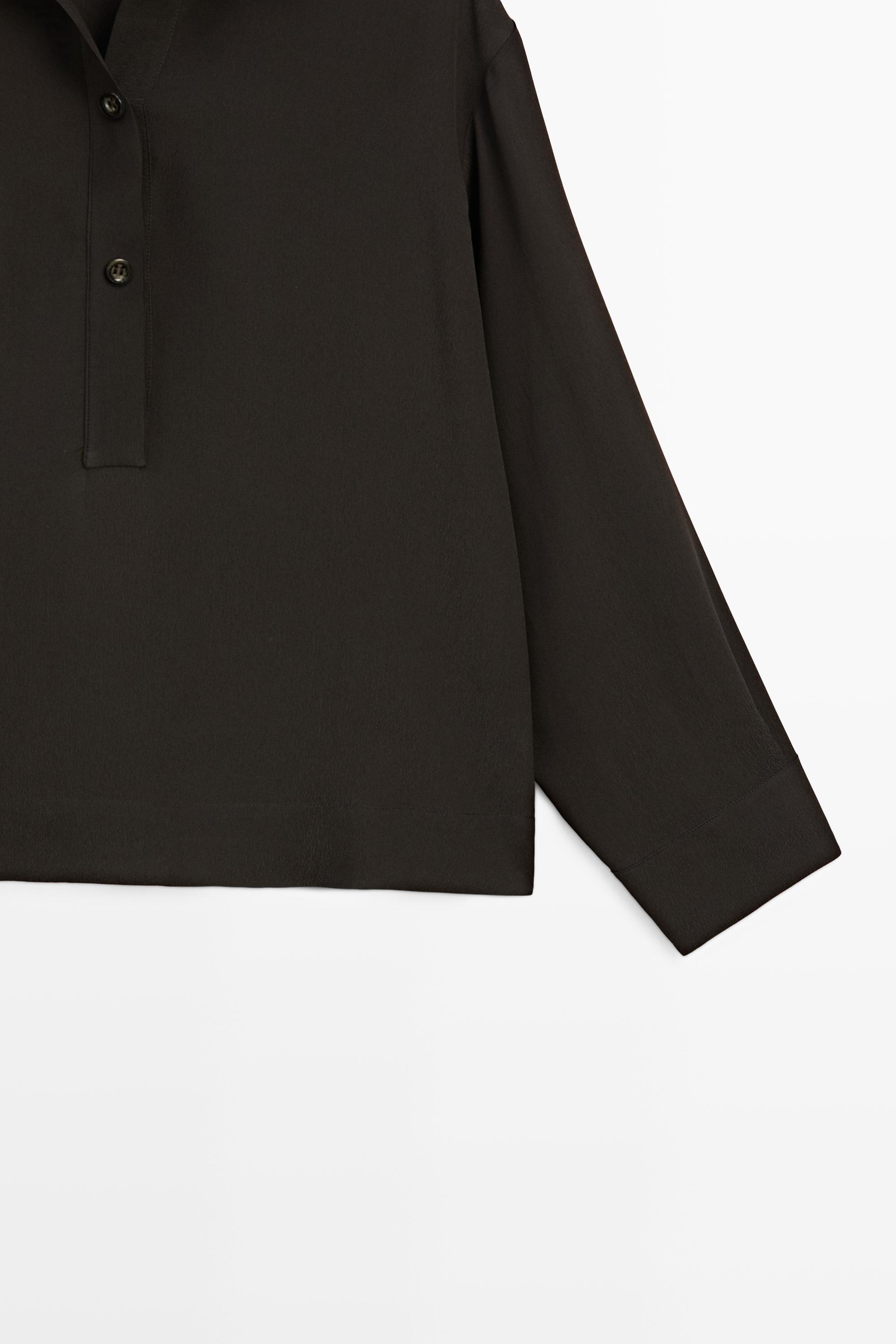 Flowing button-up shirt