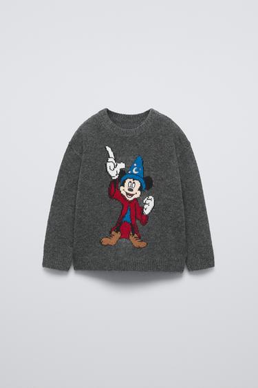 Zara MICKEY MOUSE FANTASIA © DISNEY KNIT SWEATER - Dark gray - Image 0