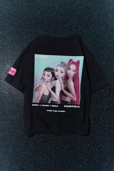 KPOP DEMON HUNTERS™ NETFLIX © PRINTED T-SHIRT - Grey by Zara