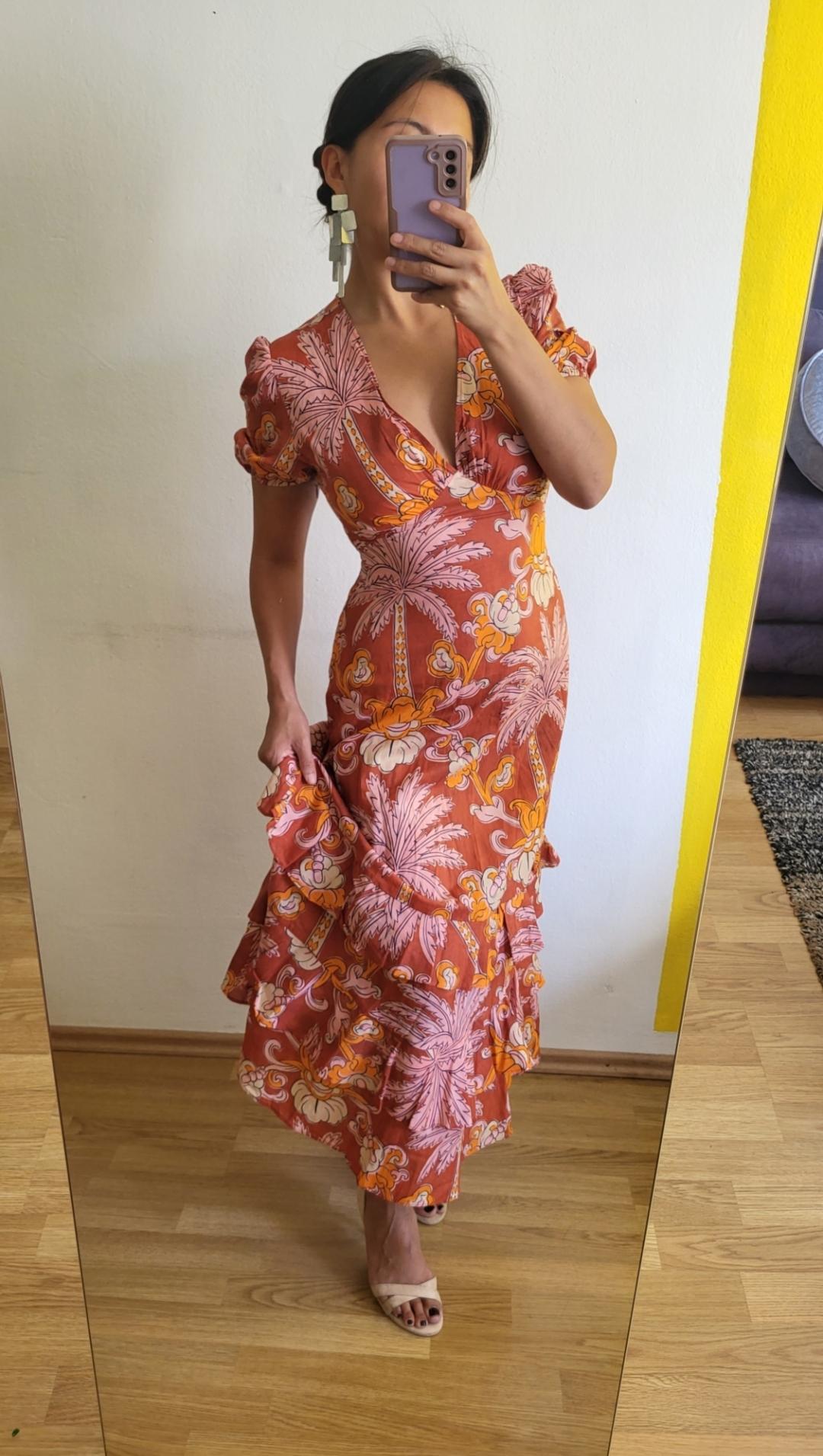 ZW COLLECTION PRINTED MIDI DRESS