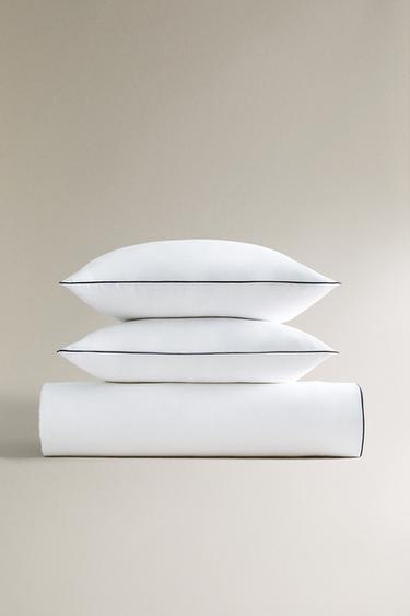 HOUSSE DE COUETTE SATIN PASSEPOIL - Noir de Zara - Image 5