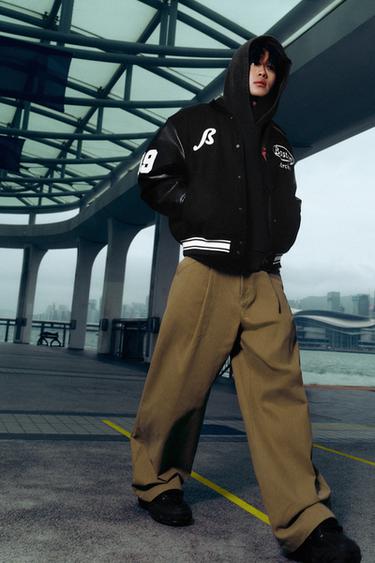 Zara POST MALONE™ 印花連帽運動衫 - 黑色