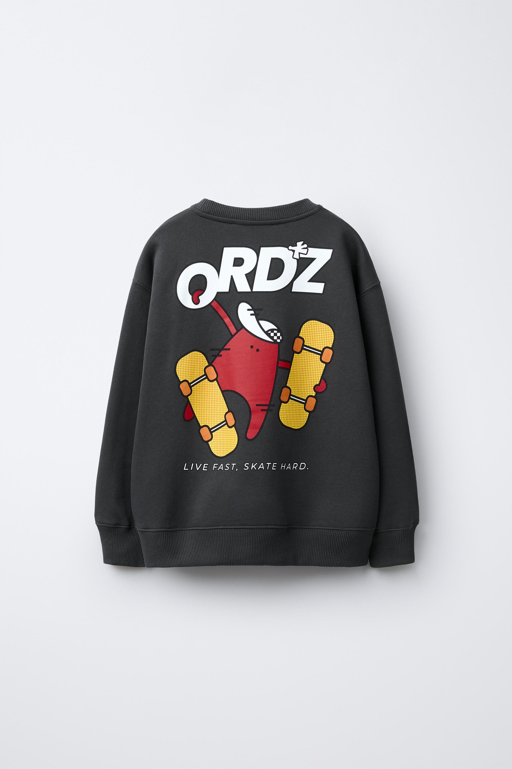 SKATE PRINT SWEATSHIRT