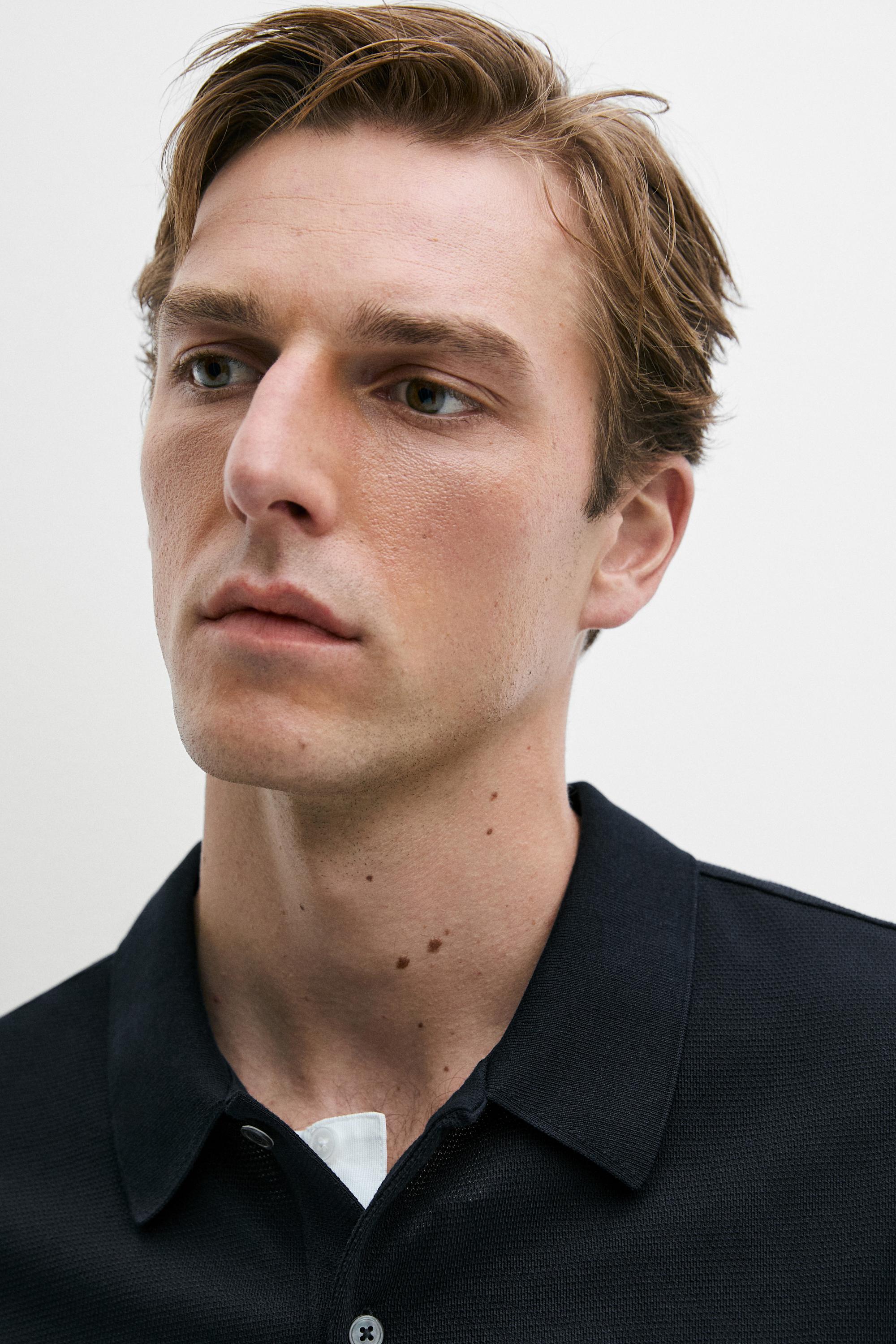 100% cotton structured polo shirt