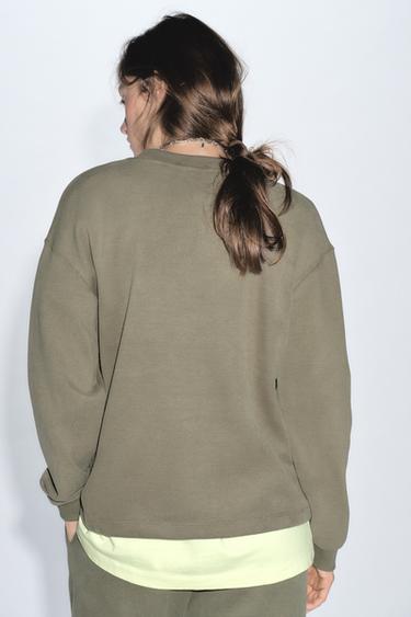 SWEAT SOFT - Kaki clair de Zara