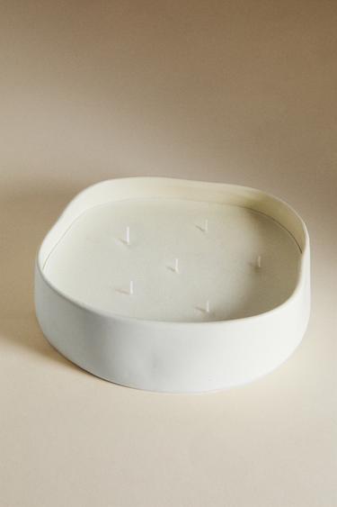 (590 G) LEMON BERGAMOT SCENTED CANDLE - white by Zara - Image 5