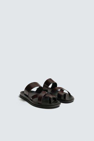 SANDALES À BRIDES - Bordeaux de Zara