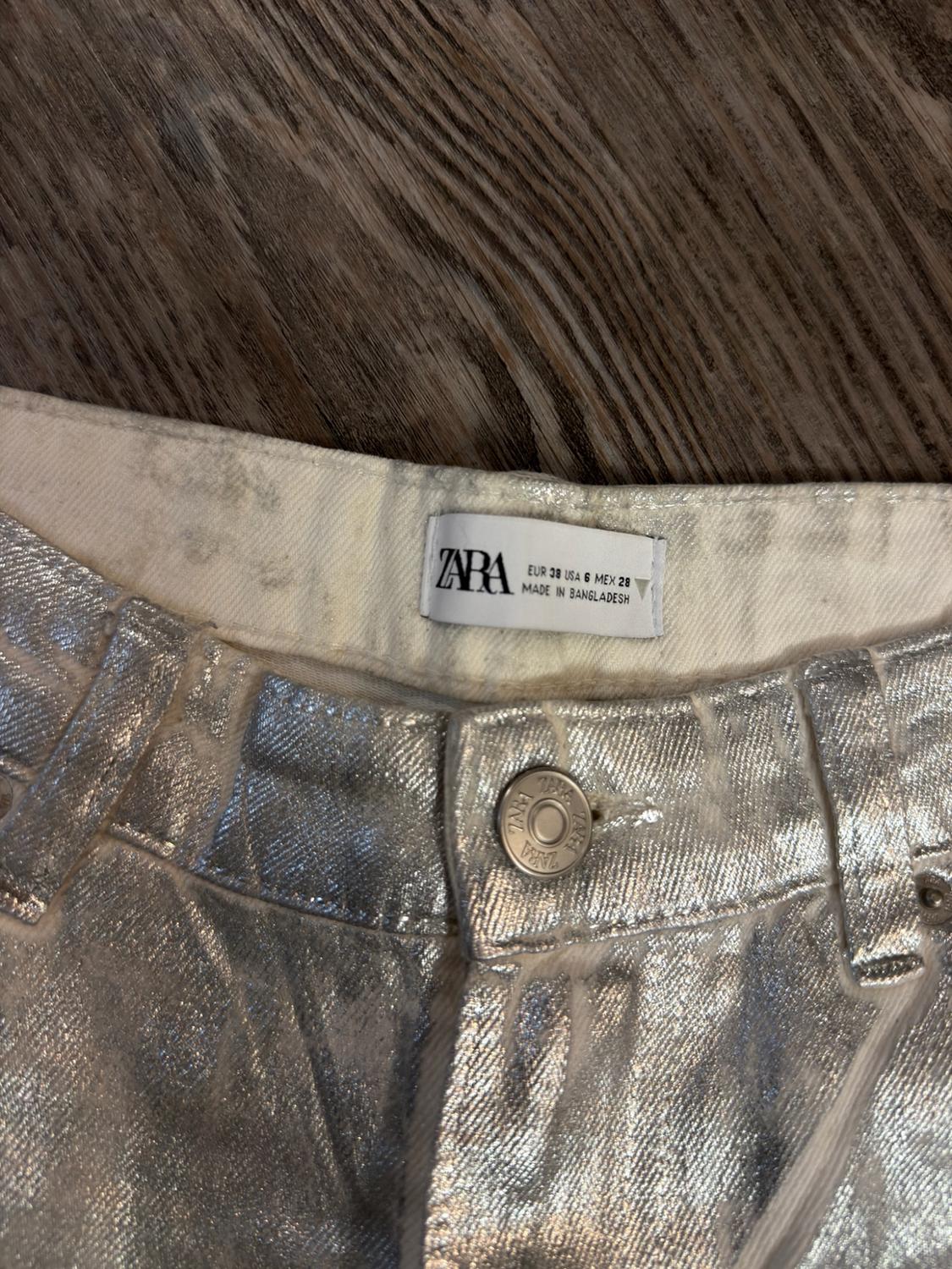 JEANS TRF TIRO ALTO METALIZADO - Image 4