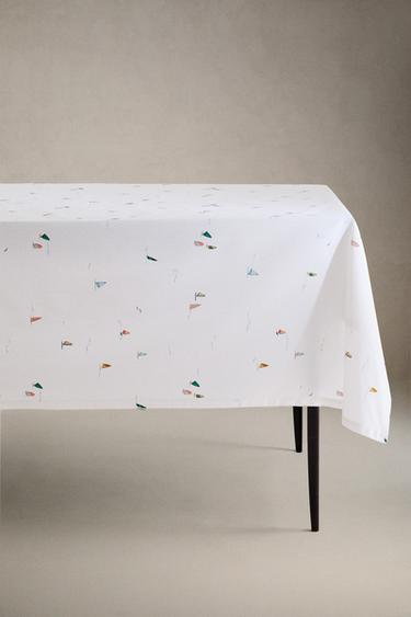 RESIN-COATED COTTON WINDSURFING TABLECLOTH - Blue by Zara - Image 0