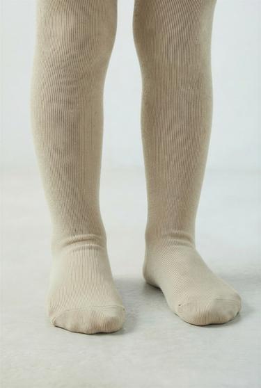 LOT DE DEUX COLLANTS UNIS - Sable de Zara