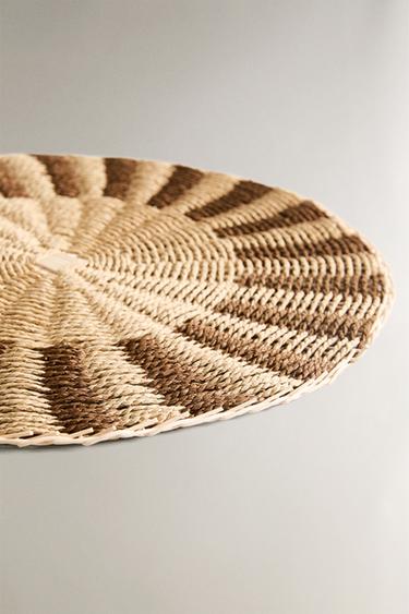 SET DE TABLE ROND ROTIN - Marron de Zara - Image 1