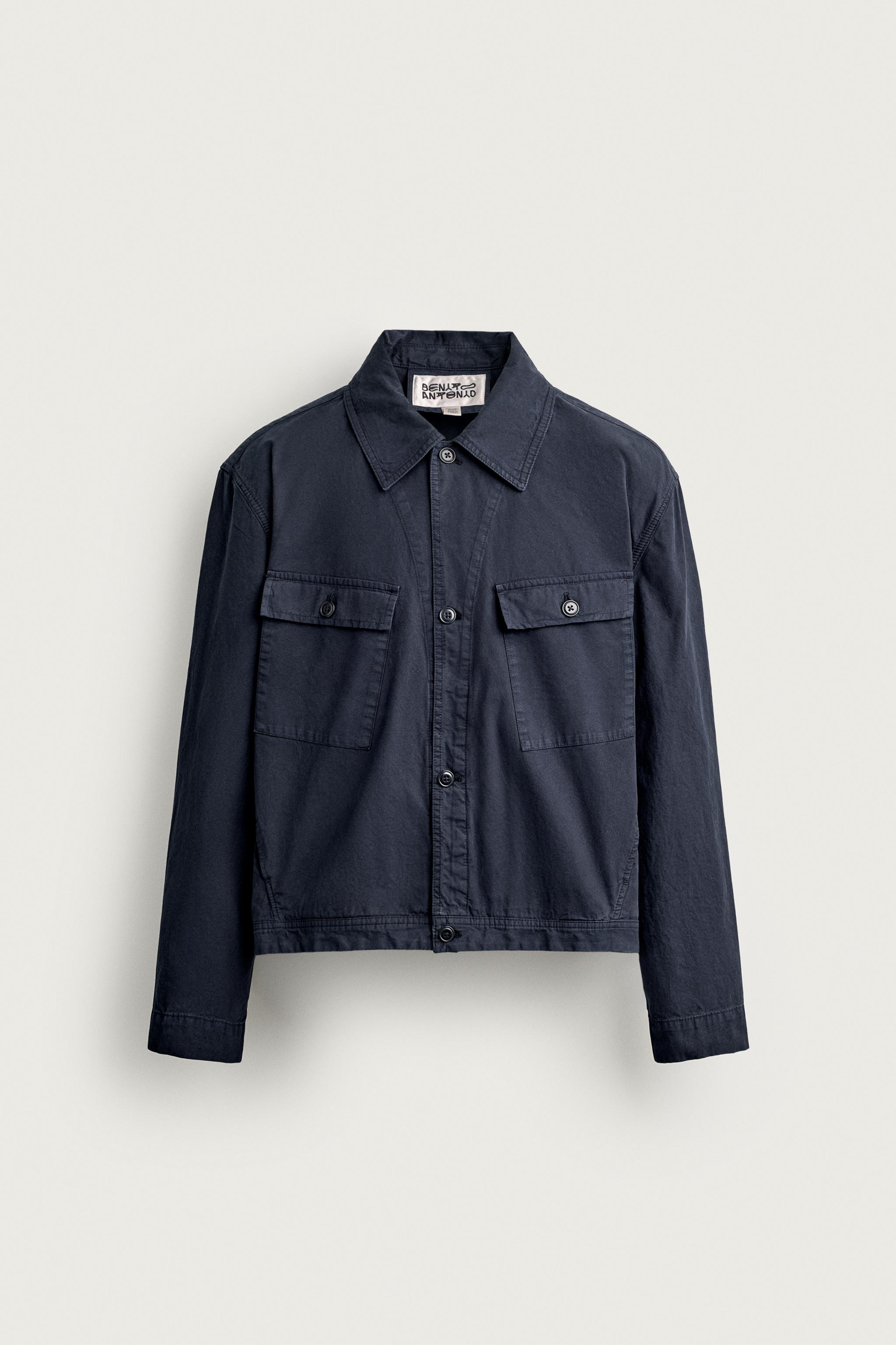 Zara RELAXED FIT CEPLİ İNCE CEKET