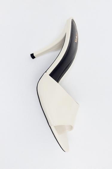 САНДАЛИ СО ВИСОКА ПОТПЕТИЦА - Бела од Zara