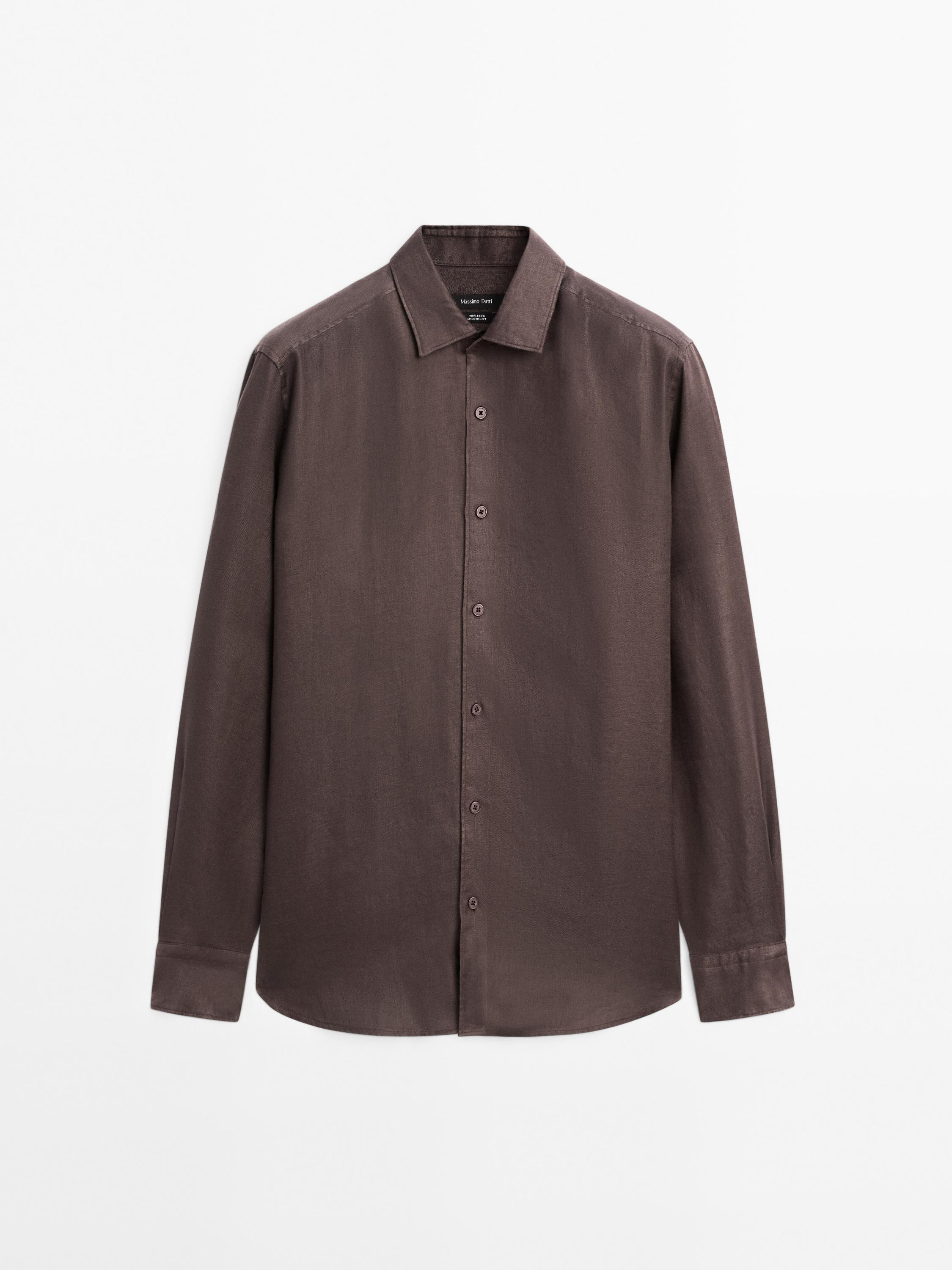 Lightweight regular fit twill shirt