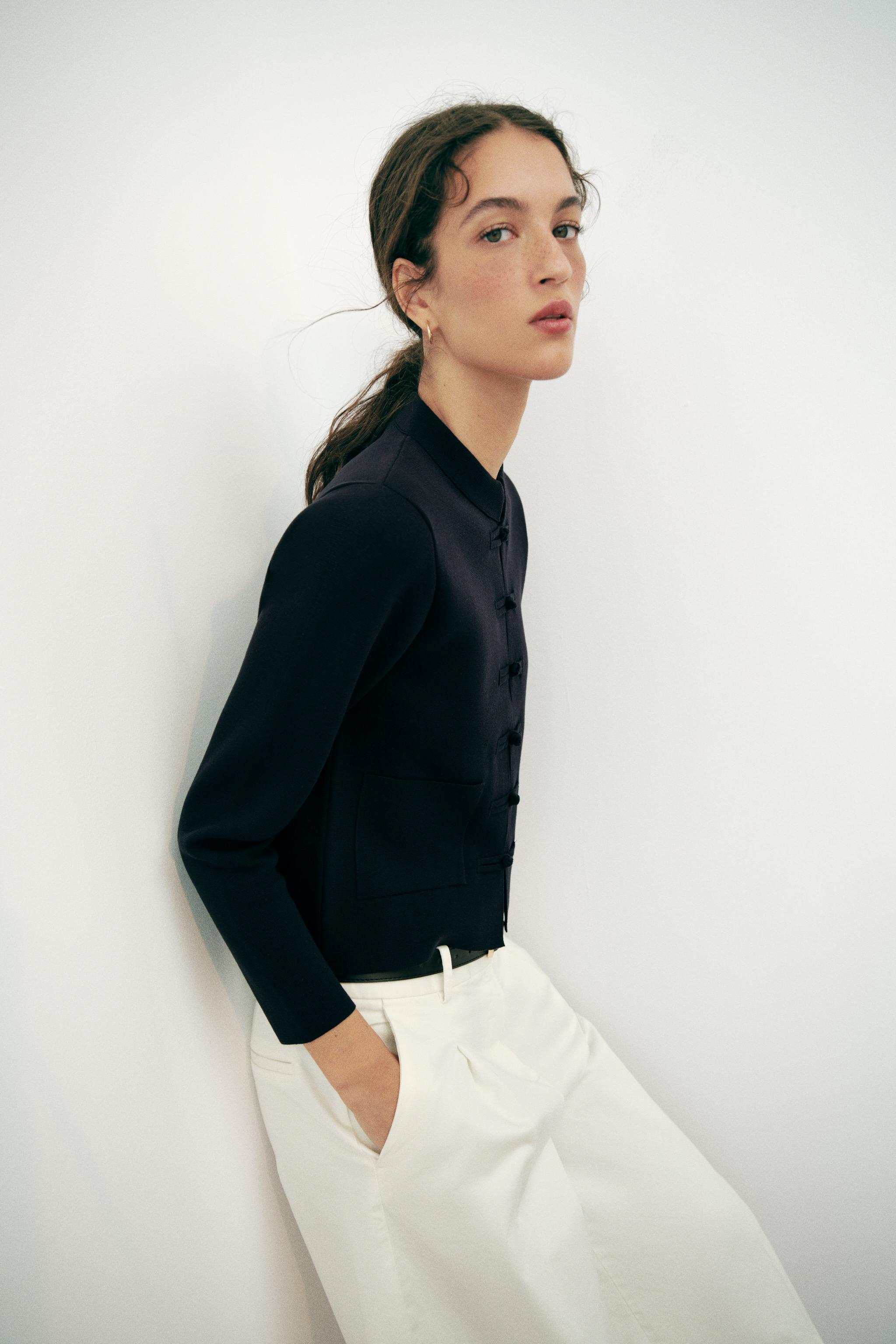 Женские кардиганы Zara FROG FASTENING CARDIGAN — фото 3