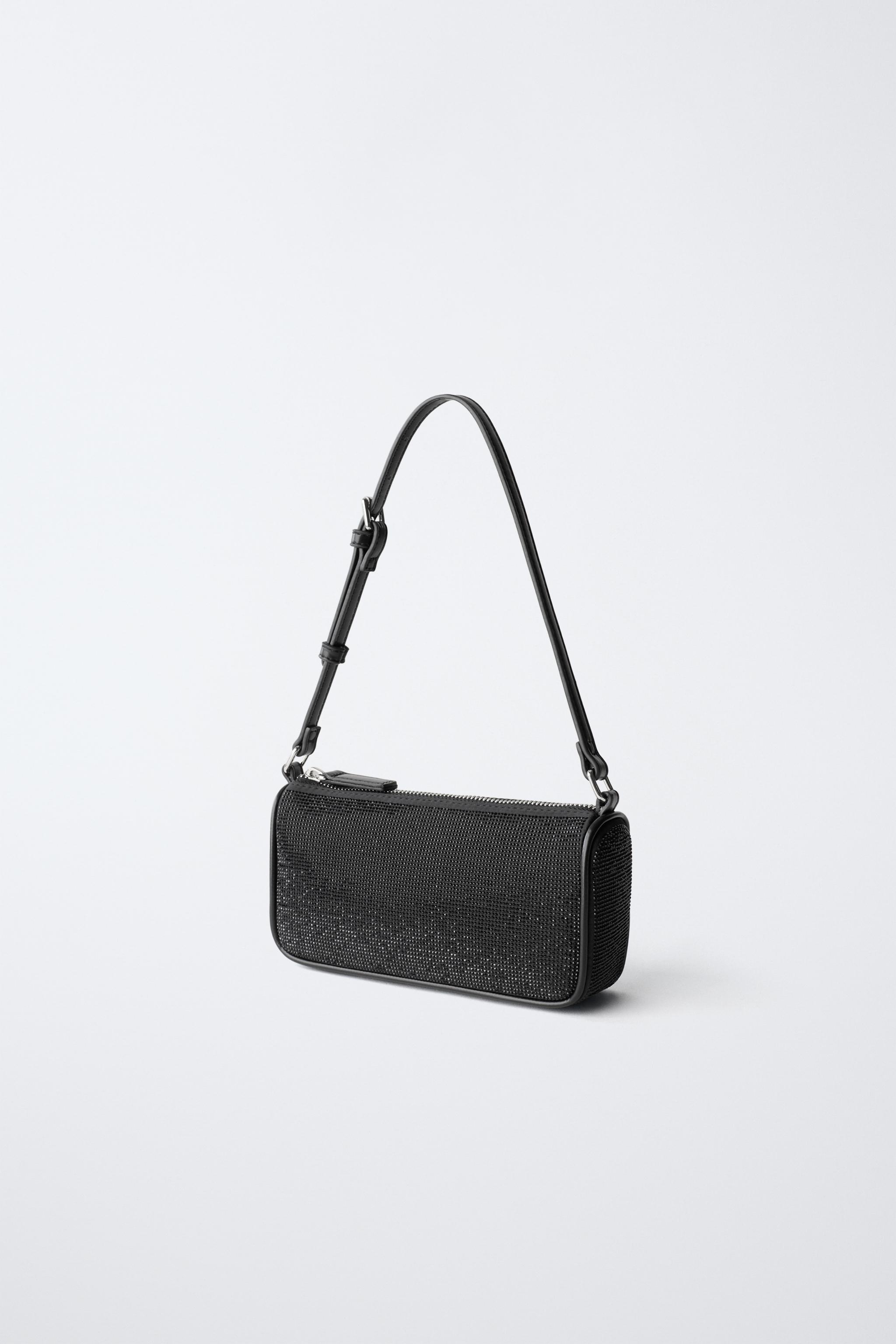 SPARKLY SHOULDER BAG - Black | ZARA United States