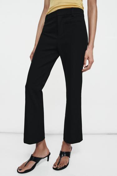 CROPPED TROUSERS ZW COLLECTION - Black by Zara