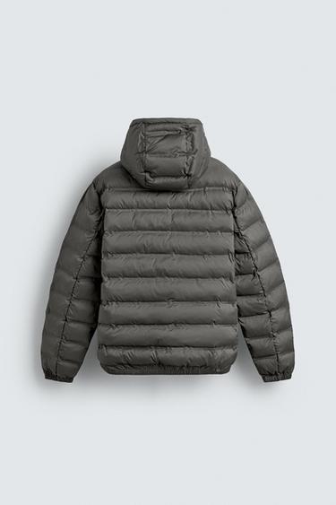 LIGHTWEIGHT QUILTED HOODED JACKET - Charcoal grey by Zara - Image 7