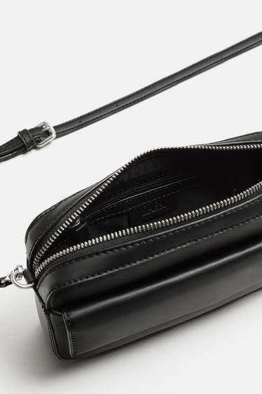 PLAIN CROSSBODY BAG - Black by Zara - Image 5