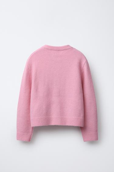 GILET EN MAILLE À PIÈCES CHAMPION ® X ZARA - Rose de Zara - Image 1