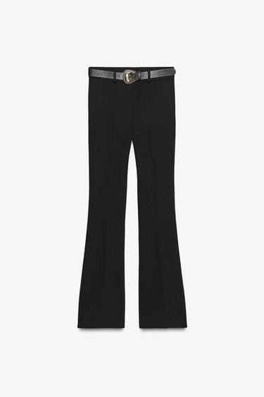 FLARE LEGGINGS WITH BELT - Black by Zara