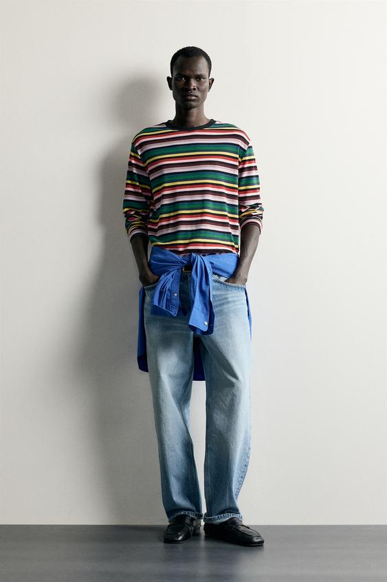 STRIPED RELAXED FIT T-SCHIRT - striped by Zara - Image 0