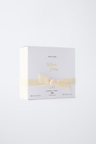 Zara BABY WHEN I WAS ALCOHOL-FREE PERFUMED WATER EDT 100+30ML (3.4 FL. OZ.) (1.0 FL OZ) - Colored leather