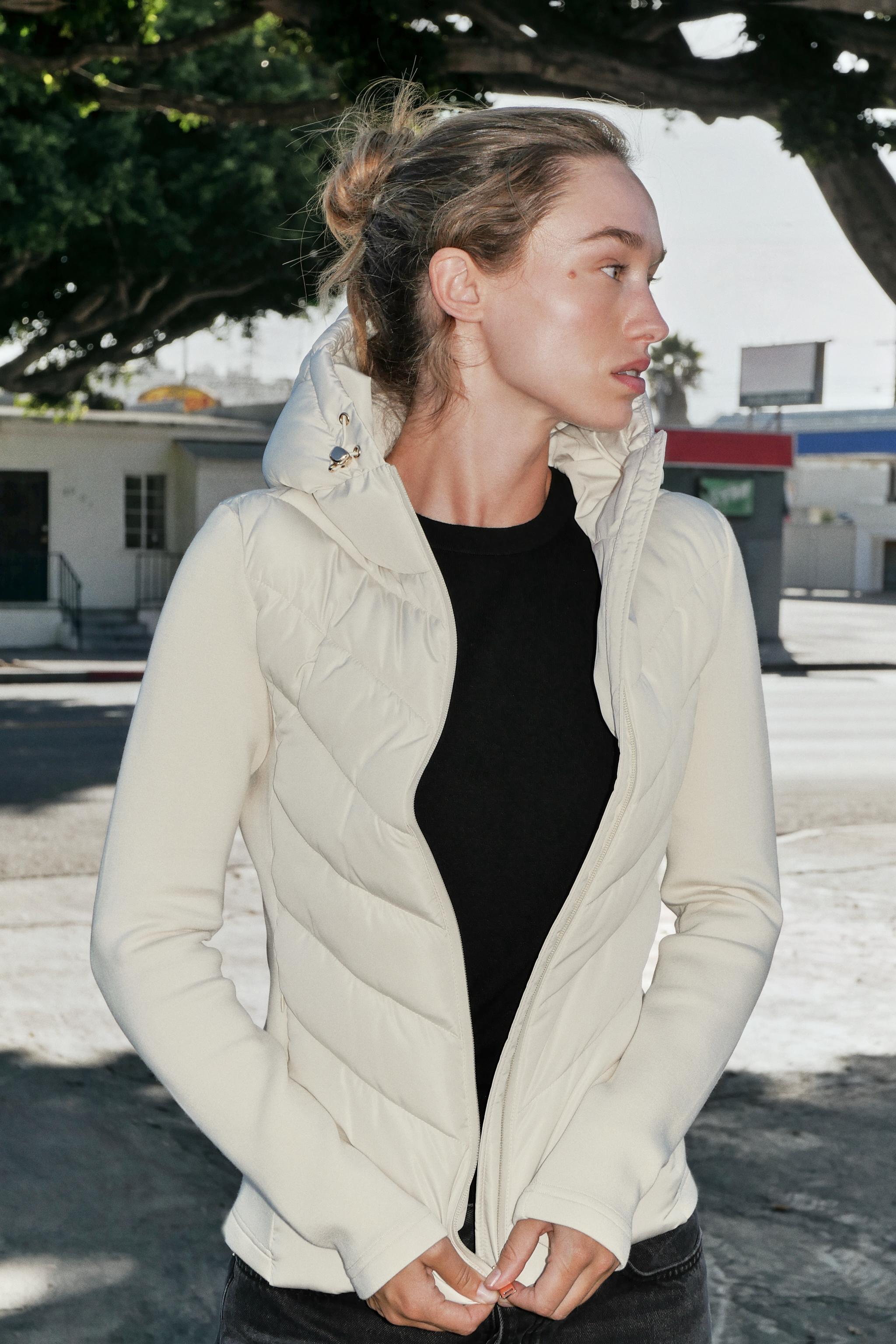 COMBINATION HOODED PUFFER JACKET