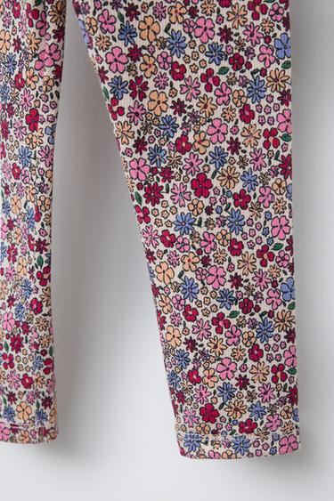 LEGGING CÔTELÉ IMPRIMÉ - Multicolore de Zara - Image 3