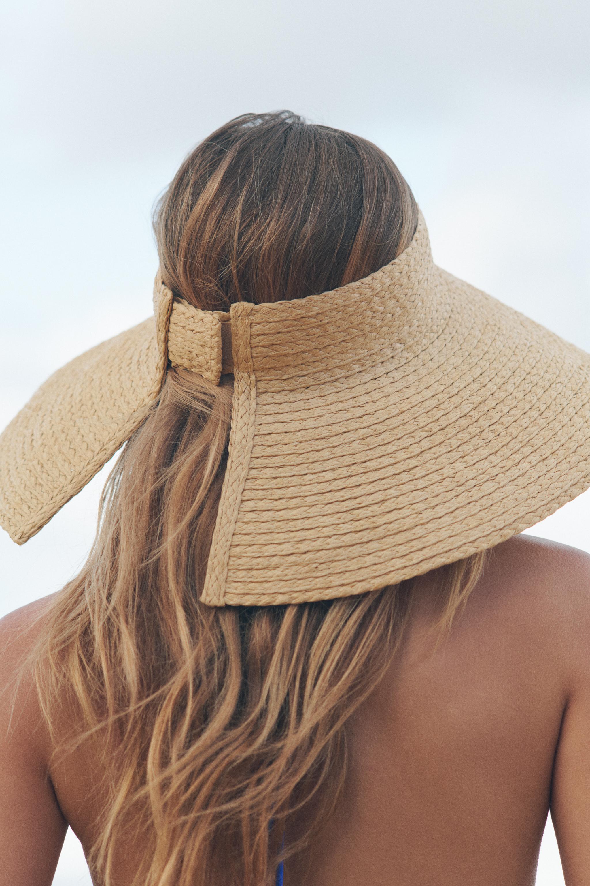 VISIÈRE TRESSÉE À LARGE BORD