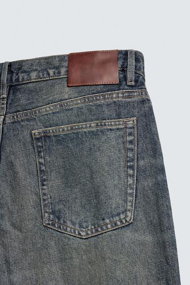 STRAIGHT FIT JEANS - Mid-blue by Zara - Image 9