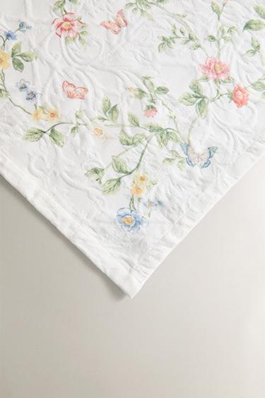 FLORAL PRINT JACQUARD PLACEMAT - Greenish by Zara - Image 2
