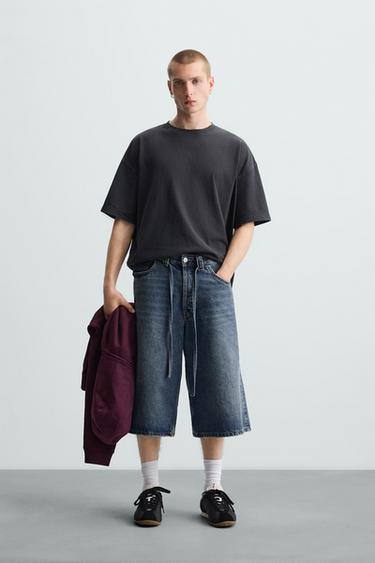LIGHTWEIGHT BOXY FIT T-SHIRT - Anthracite grey by Zara