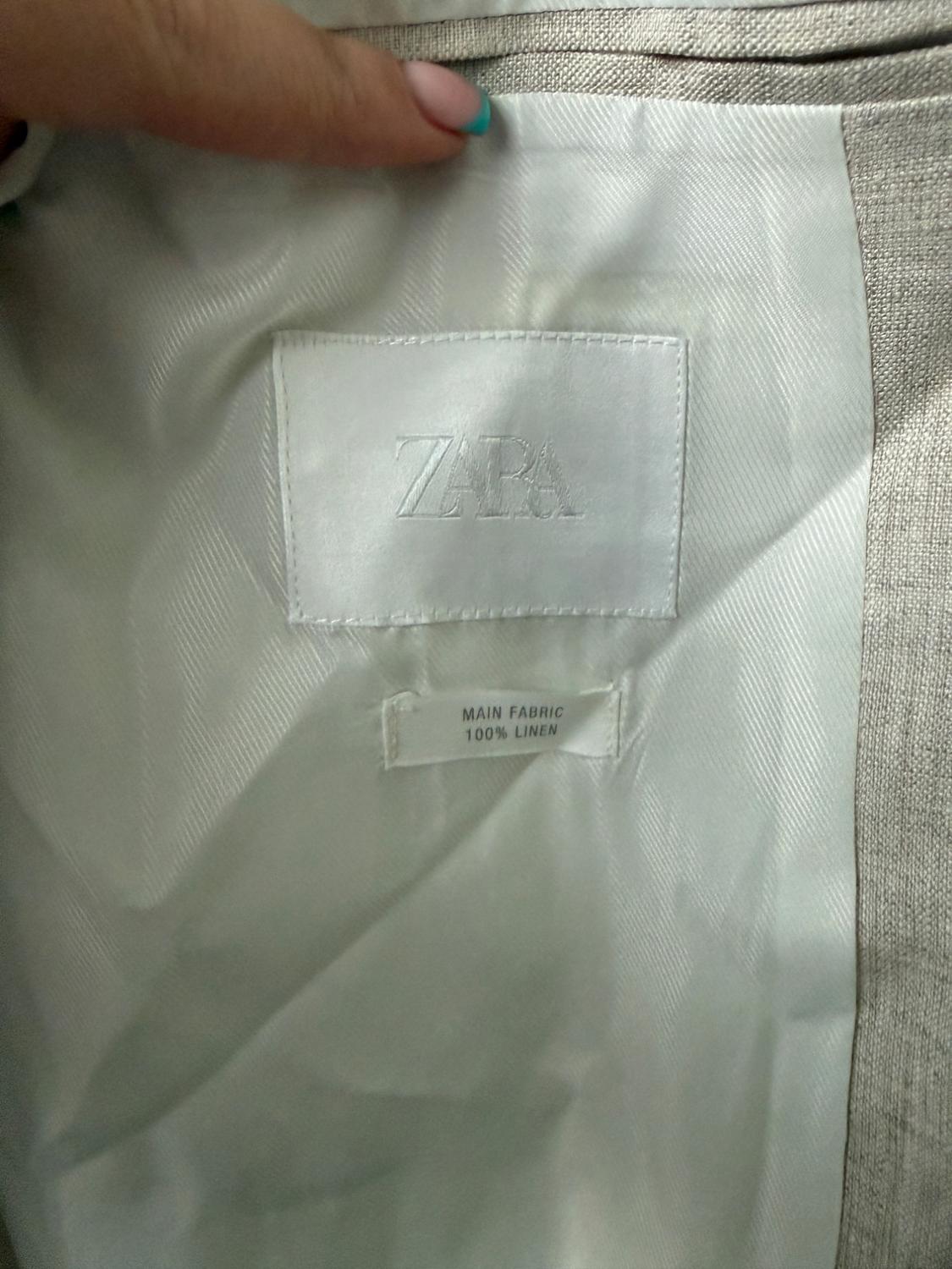100% LINEN SUIT BLAZER - Image 2
