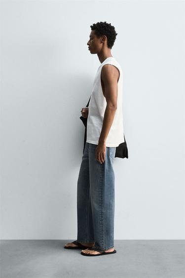 LIGHTWEIGHT TANK T-SHIRT - White by Zara - Image 3