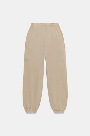 PANTALON DE JOGGING À POCHES - Beige de Zara - Image 5