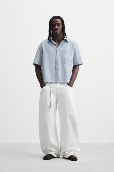 RELAXED-FIT-KAROHEMD - Himmelblau von Zara - Bild 0