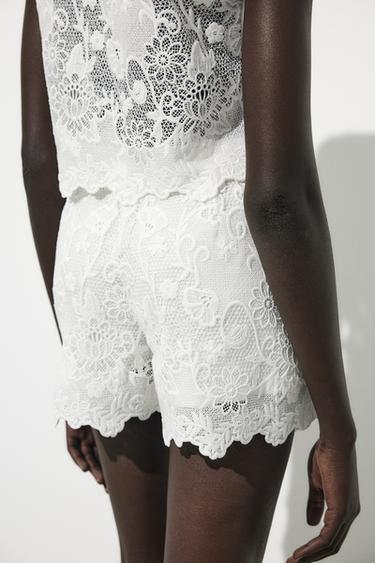 EMBROIDERED WAISTCOAT WITH TIES - White by Zara - Image 3
