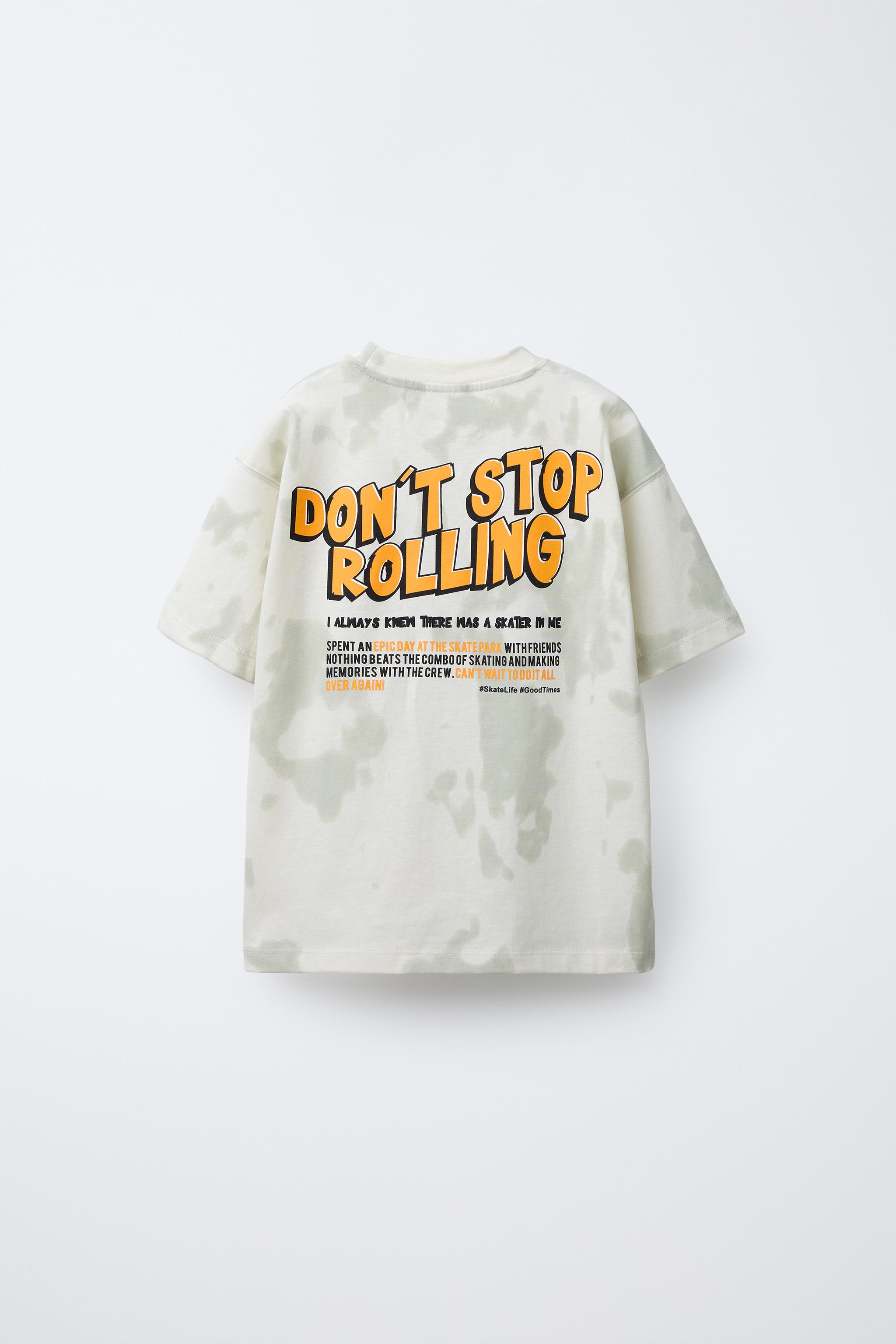 TIE-DYE SKATER PRINT T-SHIRT