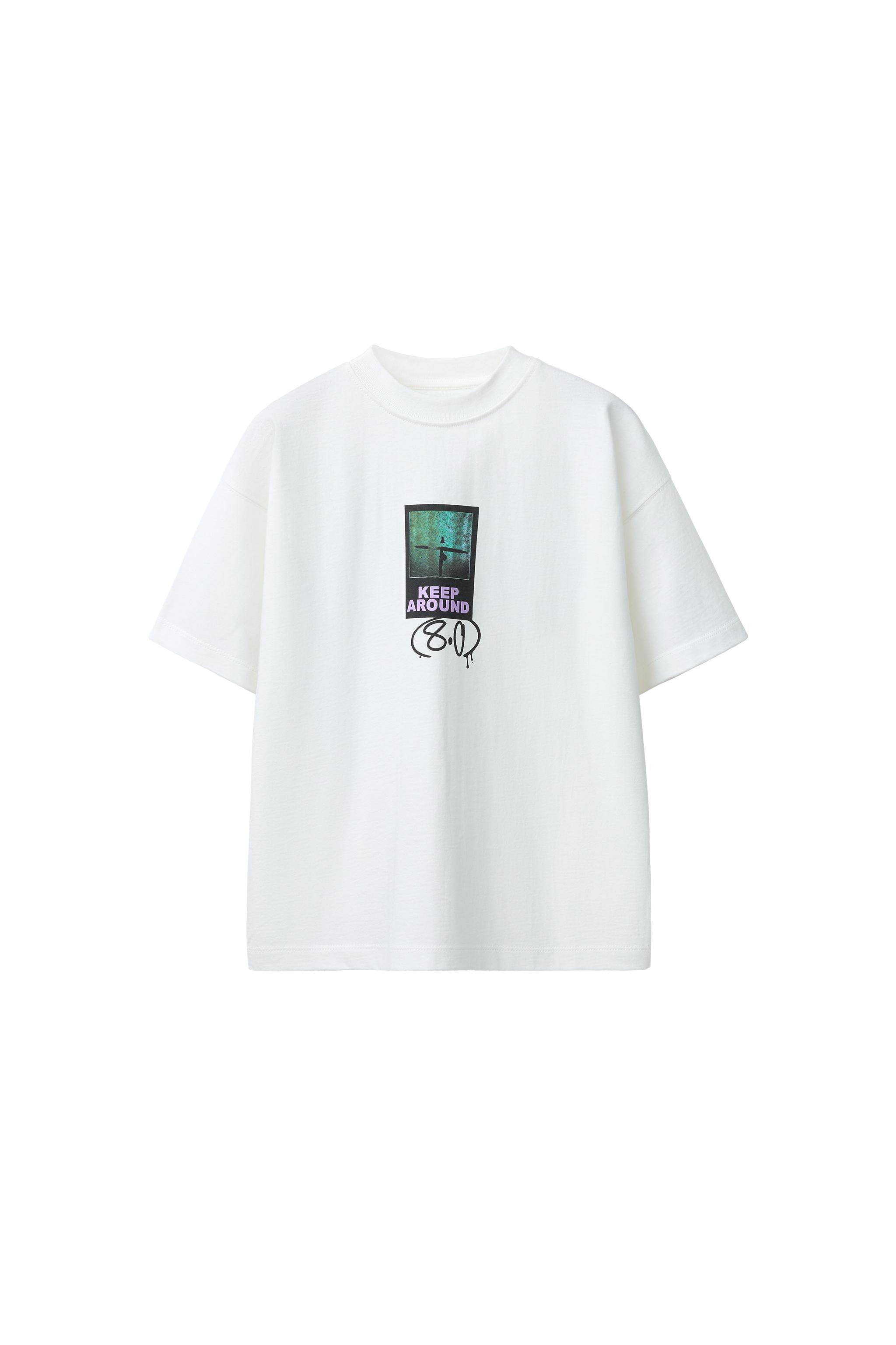 GRAFFITI PRINT T-SHIRT - White | ZARA United States