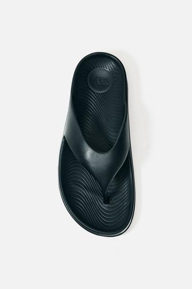 THONG SANDALS - Black by Zara