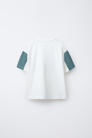 T-SHIRT SPORT À POCHE - Blanc de Zara - Image 1