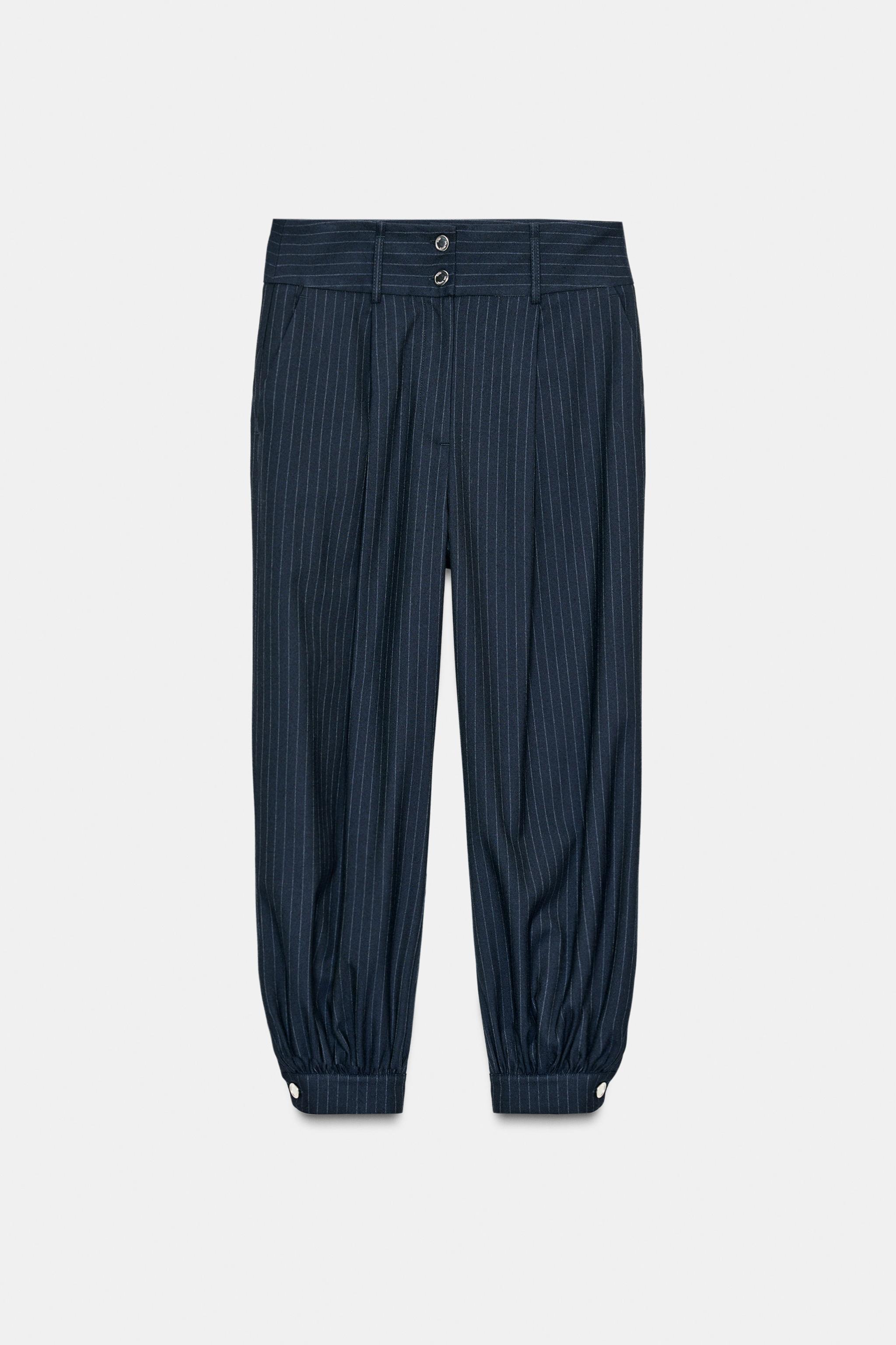 PINSTRIPE BALLOON PANTS